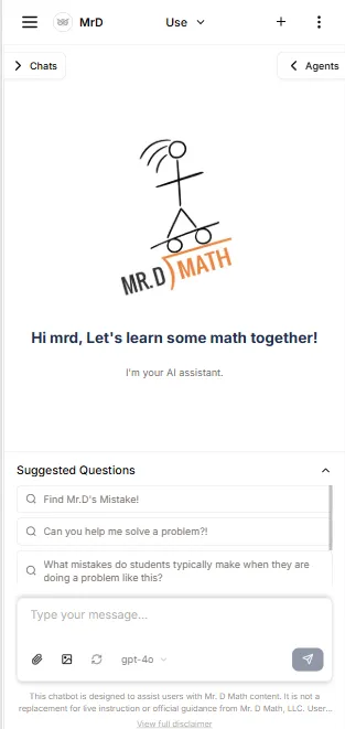 Mr. D Math Branded App